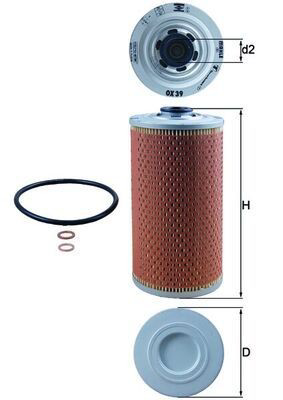 Filtr oleju Mahle Original OX39D cena, od 14,85 USD